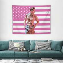 CelFlag Stray Tapestry Kids Wall Hanging Bang Music Chan Pink Amarican Flag,Suitable For Bedroom Living Room Dormitory Home Decor 30"X40" - 彩色 - 查看 3