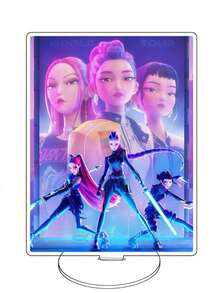 Mattel K-POP Wish Hunters HUNTRX Anime Character Acrylic Desktop Standee, Virtual Idol Collectible Figure For Desk Shelf Room Decor, Holiday Birthday Party / Back-To-School Gift For Teens & Adult Fans Perfect Gifts For Christmas, Halloween, Thanksgiving, New Year, Birthday Parties, Summer And Winter Parties, And The Perfect Gift For The Back-To-School Season. - Multicolor - View 6