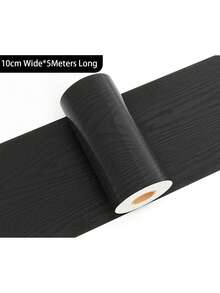 1 Roll Faux Wood Grain Waterproof Vinyl Peel And Stick Decorative Trim, Self-Adhesive Thin Edging Strips For Door Frames, Baseboards, Home Decor Renovation, Easy To Apply And Durable, Removable, Ideal For Living Room And Bedroom Corners - Multicolor - View 13