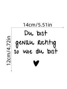 Bộ 1/2 miếng dán gương chống thấm nước truyền cảm hứng "You Are Right" - Miếng dán tường năng lượng tích cực/khẳng định tích cực với họa tiết trái tim | Thích hợp cho phòng tắm, gương trang điểm, cửa ra vào, cửa sổ & trang trí nhà cửa, phụ kiện trang trí nhà cửa truyền cảm hứng - Nhiều màu - Xem 2