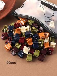 Bộ 50 chiếc kẹp tóc mini Morandi Tone (Màu ngẫu nhiên) Kẹp tóc thông thường Kẹp tóc kẹp tóc Kẹp tóc kẹp tóc, Đồ dùng học tập, Phụ kiện tóc mùa thu đông cho nữ khi đi nghỉ - Nhiều màu - Xem 5