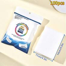 Color Catch Laundry Sheets, Prevent Color Bleeding, Maintain Clothes Original Color, Suitable For Washing Machines, Suitable For Clothes And Bedding, Dye Catch Paper For Mixed Loads, Anti-Color Transfer Sheets, For Home Cleaning And Commercial Laundry, Laundry Color Catcher, Clothes Cleaning Sheets, Drying Agent Sheets, Laundry Accessories, Laundry Mats, Fabric Care, Mixed Load Washing, Anti-Fade Protection, Color Catch Sheets, Long-Lasting Protection, Washable Color Protection - 100 chiếc - Xem 7