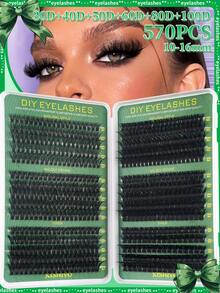 600/570 CÁI D Curl Cụm mi riêng lẻ Công suất lớn 30D + 40D + 50D + 60D + 80D + 100D + 120D + 160D Cụm mi tự làm 10-16mm Vẻ ngoài tự nhiên & Dày hơn & Mượt & Siêu mềm & Siêu nhẹ Bộ mi giả phân đoạn riêng lẻ có thể tái sử dụng Bộ nối mi kèm dụng cụ trang điểm 2 cọ mi cho người mới bắt đầu sử dụng tại nhà hoặc khi di chuyển Cho cuộc sống hàng ngày & Đám cưới & Tiệc tùng & Lễ hội âm nhạc & Ngày của Mẹ Cụm mi, Cụm mi, Lông mi riêng lẻ, Lông mi, Lông mi giả - Nhiều màu - Xem 14