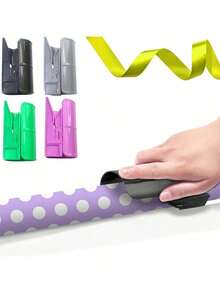 1pc Portable Cylindrical Paper Cutter, Gift Wrapping Scissors, Christmas Paper Trimmer,Christmas Decorations For Home - 綠色 - 查看 7