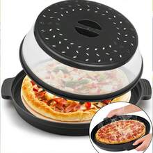 1PC Microwave Splatter Cover & Silicone Mat – Collapsible, Vented, Reusable Food Guard,Microwave Lid With Handle Tray-Resistant Trivet For Pots, Pans, And Kitchen Counter - Black - View 11