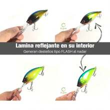 TACTICAL FISHING 4 Piezas - Kit de Curricanes 12.5cm 20.5g para Pesca Profunda.Incluye los 4 señuelos. - 1 - Ver 1