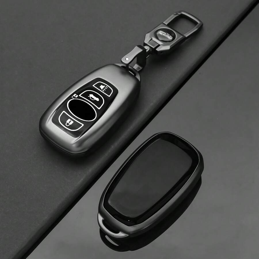 New Grey TPU For Subaru BRZ XV SV Forester Legacy Outback Crosstrek Impreza WRX TPU Fob Shell Car Key Case Cover Keychain Accessories - Grey - View 1