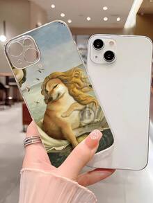 1pc Fashionable Personalized Small Dog Pattern Full Coverage TPU Phone Case Compatible With IPhone/Galaxy/17/17Air/17Pro/17ProMax/16/16Pro/16Plus/15/15ProMax/15Pro/11/12/13/14ProMax/12Mini/13Mini/11Pro/11ProMax/12Pro/12ProMax/13Pro/13ProMax/14Pro/14ProMax, Soft Shell, Creative High-End - Multicolor - View 4