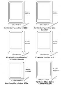 Customizable Multi-Photo Protective Case, Minimalist & Fashionable Design, Suitable For 11th Gen Kindle E-Reader/Paperwhite 6 (2022) And 10th Gen Kindle (2019), Kindle Accessories, Kindle Cover, Auto Sleep/Wake Function, Comfortable Leather Material, Magnetic Closure, Shock-Resistant, Ideal As Birthday/Holiday Gift - Multicolor - View 11