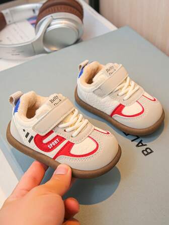 Kids Warm Sports Shoes, Toddler Soft Bottom Comfortable Walking Shoes, Infant Plush Breathable Student Running Shoes