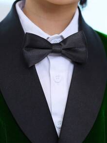 1pc Boys' Gentleman Suit Jacket, Shawl Neck Blazer, Young Boy Formal Wear For Birthday, Wedding - Green - View 6