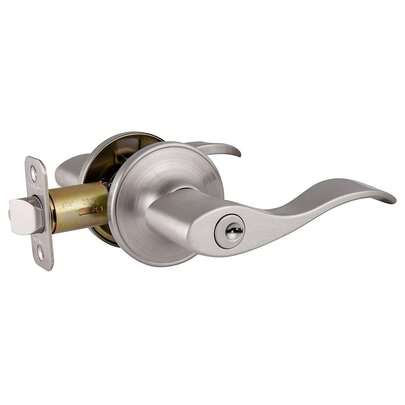 Design House 700500 Springdale Keyed Entry Door Lever Satin Nickel{Inchcolor_nameinch:InchSatinNickelinch}