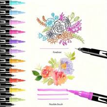 24/36/48/60/72/80/100/120/168 Colors Dual Tip Marker Pens, [Professional Art Use] Markers, Highlighters, Drawing Pens, Suitable For Manga And Sketching - Art Supplies, Office Supplies, Perfect Christmas And Birthday Gift - Sets - View 3