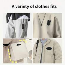 2/4pcs Feather Down Jacket Patches, Self-Adhesive, Seamless, High-End Clothing Repair, Leather Garments, Holes, Black Embroidered Fabric Patches, Jacket Patches, Sewing Patches, Clothing Patches, Garment Care Solution, Clothing Hole Repair, Embroidered Badges, Clothing Repair Stickers, Minimalist Repair Look, Understated Repair Style, Durable Fabric Structure, Enhanced Patch Durability - Multicolor - View 5