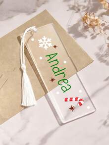 Personalized Name Acrylic Bookmark With 25 Styles Custom Handmade Floral Bookmarks For Book Lovers Unique Reading Accessories Teacher Student Gifts Back To School Stationery - Multicolor - View 22