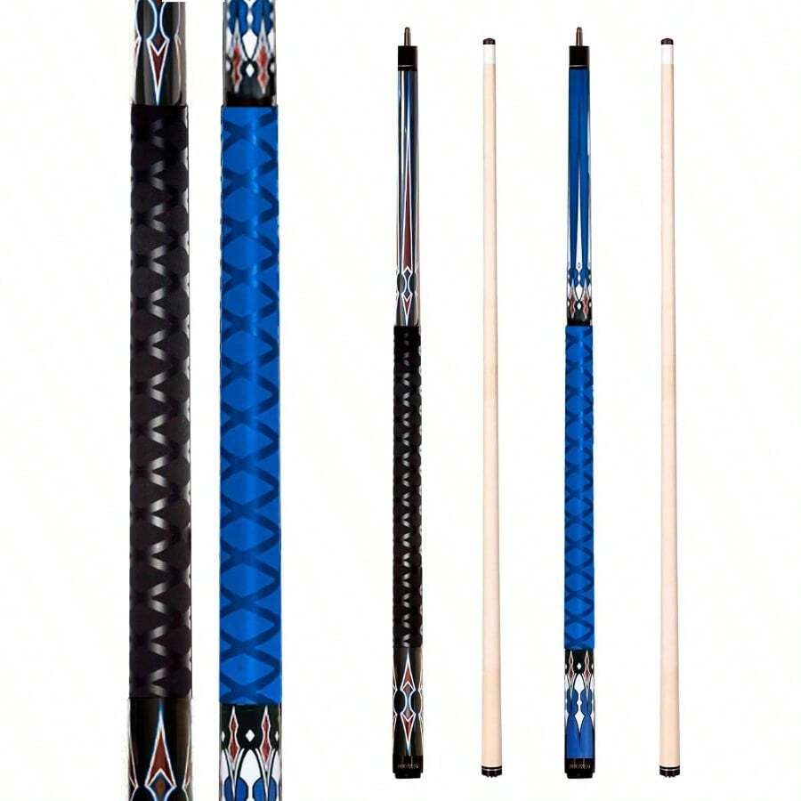Pool Sticks Set Of 4 And Pool Sticks Set Of 2 With 13mm Cue Tip 58" Pool Cue With Rubber Anti-Skid Sleeve - 撞球桿套裝(2支) - 查看 1