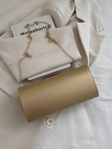 Die neue modische, vielseitige und stilvolle Schulter-Umhängetasche, eine stilvolle kleine quadratische Tasche für Dinnerpartys, ist für den täglichen Gebrauch während Reise-Diners geeignet. - Gold - Übersicht 5
