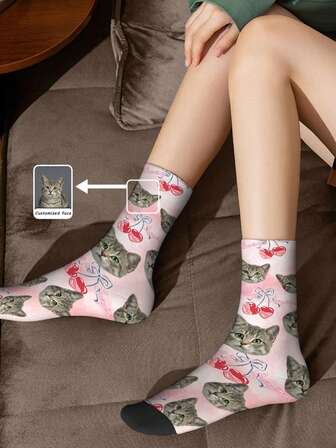 Anpassade porträttstrumpor, låt dina nära och kära, vänner och partners alltid vara vid din sida. Ge dem en unik present.