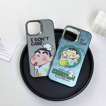 Étui de protection compatible Xiaoxin pour iPhone 16 Pro, étui de protection pour iPhone 14 Pro Max, étui argenté avec motif de dessin animé pour iPhone 15 - Argent - Voir 1