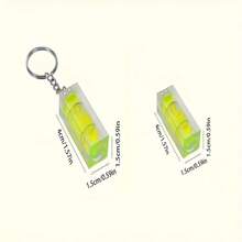 20/30/40/50pcs Plastic Spirit Level Keychains, Portable, Suitable For DIY Hobbyists And Home Decor - Green - View 4