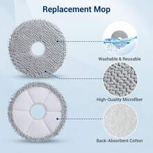 Kit De 25 Piezas Compatible Con Ecovacs Deebot T50 Max Pro Omni. Incluye: 2 Cepillos Principales De Goma, 6 Mopas, 6 Cepillos Laterales, 4 Filtros HEPA 6 Bolsas Para Aspiradora. - KHÔNG - Xem 6