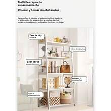 Librería Multiusos De 5 Niveles Con Cubos De Almacenamiento - Blanco - Ver 7