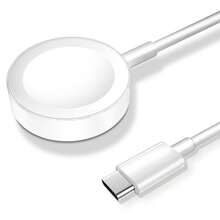 白色无线充电器，适用于 ，1 条装磁吸充电线，兼容 Series Ultra/10/9/8/7/6/SE/SE2/5/4/3/2，USB/Type-C 无线充电线 - 白色情人节礼物 - 白色 - 查看 13