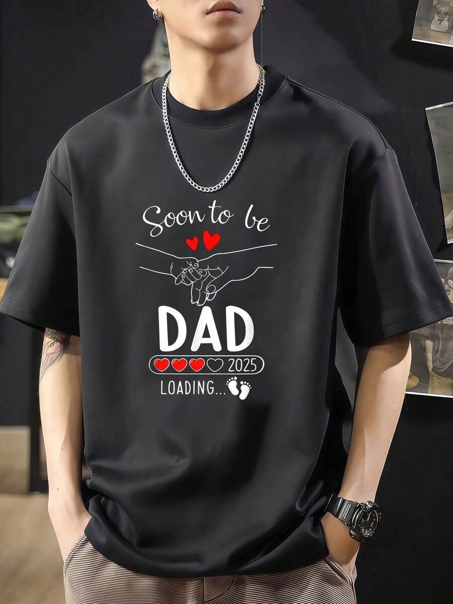 Next Dad 2025 Pregnancy Announcement - Black - View 1