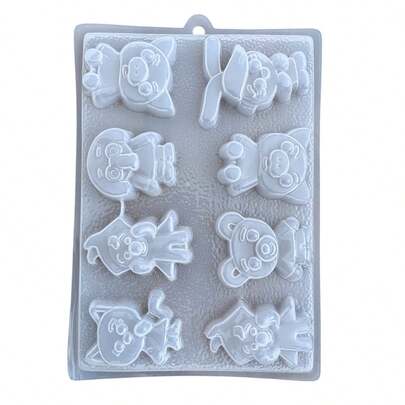 Molde con forma de personajes de Plim Plim, molde para pastel, repostería creativa, utensilios cocina para fiestas temáticas, accesorios para manualidades infantiles, molde silicona original