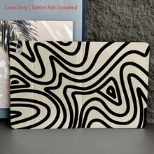波浪涟漪抽象线条艺术图案保护套 - 简约爱好者和现代风格追求者的理想之选。这款保护套采用翻盖式设计，带有笔槽，兼容 iPad/Galaxy Tab S10+/S9/A9，并具备自动休眠/唤醒功能，同时兼容小米 5/5 Pro/6/6 Pro/7/7 Pro。 - 彩色 - 查看 9