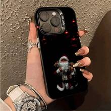 Funda protectora de TPU con patrón navideño de moda IMD, diseño impreso, estilo básico a prueba de golpes, adecuada para iPhone 7/8/XSMAX11/12/12Pro/12Pro Max/13/13 Pro/13 Pro Max/14 Pro/14 Pro Max/15 Pro/15 Pro Max/16 PRO/16PLUS/16PRO MAX - Regalo ideal para cualquier ocasión - Colores mixtos - Ver 1