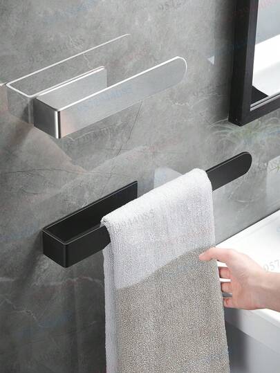1pc/2PCS Adhesive Towel Racks For Bathroom Wall,Towel Holder,Stainless Steel Hand Towel Ring,Rack For ATowel,Matte Silver Dishcloth Holder Without Drilling,Heavy Duty Towel Hangers,Waterproof Face Washhand Towel Rail,Hooks,No-Drill Towel Bar, Bathroom Storage Organizers,Hardware Accessories,WC Accessories,Home Decor Bathroom Accessories Bathroom Tools