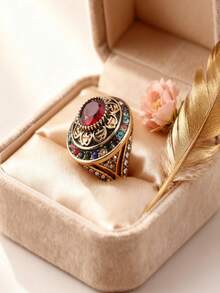 A Vintage Bohemian Women's Ring, Luxurious Bridal Engagement Jewelry, Vintage Elegant And Exquisite Accessories, Suitable For Daily Wear And Gifting, The Ideal Choice For Valentine's Day - Nhiều màu - Xem 3