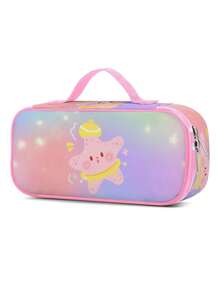 New Shark Pencil Case, Shark Fantasy Art Pencil Pouch, Zipper Compartment Polyester Pencil Bag, Animal Pattern Cosmetic Bag, Reusable Stationery, Back To School Supplies, Travel Makeup Bag, Suitable For Teenage Girls