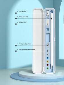 1pc Apple Pencil Holder Case, Adapter & Tip Cover Accessories For Apple Pencil 1st & 2nd Generation, Portable - Multicolor - View 7