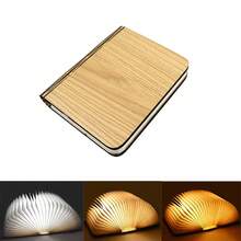 1PC LED 5 Colors Paper Creative Book Night Light USB Rechargeable Magnetic Folding Decorative Desk Lamp For Home Office Library Party Festival Gifts ﻿ - 書本燈杏色 - 查看 12