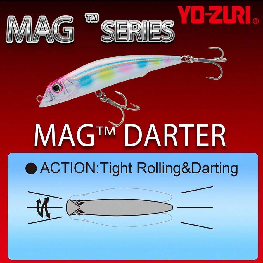 Yo-Zuri mag Darter - Señuelo Flotante para bucear - Bronce - Ver 1