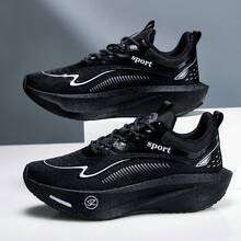 2025 New Lightweight Shock-Absorbing Running Shoes, Soft Sole, Unisex, All Season - Black - View 13