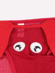 Quần lót nam kiểu thong in hình mắt gợi cảm, thoáng khí, thoải mái, thích hợp mặc hàng ngày, phù hợp cho ngày Valentine. - Đỏ - Xem 6