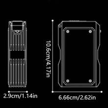 1pc 20-Slot Black Cigarette Case With Sliding Cover - Durable Medium Plastic Design, Versatile - Perfect Birthday Or Business Gift For Men, Men's Present | Modern Cigarette Holder | Visible Content Design