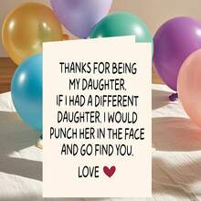 Funny And Creative Card For Daughter, Birthday Gift, Thank You Card, Gift Card, 5*7in With Envelope,Christmas - Camel - View 7