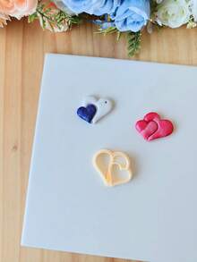 1 pieza Cortadores de arcilla polimérica en forma de corazón, moldes de corte para colgantes de joyería con forma de amor, moldes de arcilla para pendientes suaves, herramientas hechas a mano para hacer joyas y pendientes DIY