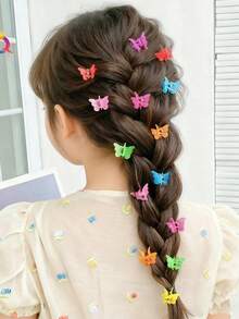 Bộ quà tặng phụ kiện tóc nhiều màu sắc 675 món cho bé gái, bao gồm kẹp tóc hình bướm, kẹp tóc hình trái cây cầu vồng, kẹp tóc hình hoa có họa tiết, dây buộc tóc co giãn, băng đô nơ dễ thương, kẹp tóc hình ngôi sao và kẹp tóc hình móng vuốt nhỏ, món quà tuyệt vời cho con gái hoặc bạn bè - Nhiều màu - Xem 6