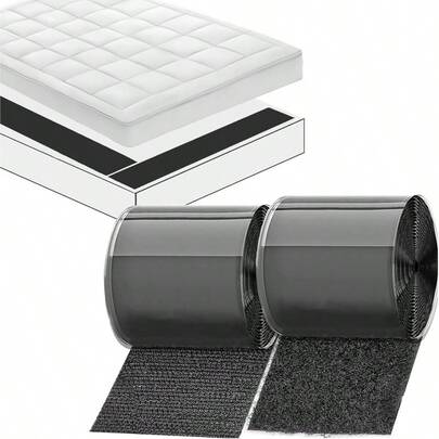 15cm X Non Slip Cushion Grip Pads To Stop Sofa Cushions And Mattress Sliding, 6 Inches Wide Self Adhesive Hook And Loop Tape, Home And Office Applications With Smooth Surfaces