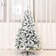 17.72"/47.24"/59.1"/70.87"/82.68" Artificial White Christmas Tree With Realistic Snow - The Artificial Snow May Have Some Shedding, Suitable For Home, Store Or Plaza Display, Indoor Christmas Decoration | Comfortable Holiday Design | Fluffy Branch Texture, Christmas Tree Ornament Christmas Decorations Home Christmas Gifts Christmas Decor - Multicolor - View 21