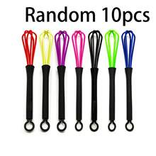 1/3/5/10pcs Manual Egg Beater, Multi-Functional Plastic Egg Whisk, Kitchen Egg Mixer, Handheld Manual Egg Beater, Suitable For Cake Baking And Cooking - Multicolor - View 6