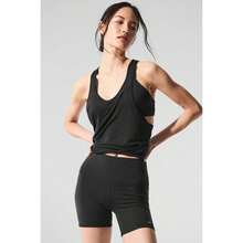 Alo Yoga Day Tank - White |  | Pilates Set - 黑色 - 查看 5