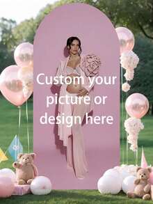Customized Arch-Shaped Backdrop Curtain - Suitable For Christmas, Birthday, Wedding, Photo Booth And Other Party Decorations. No Electricity Required, Easy Installation, Indoor/Outdoor Use, Holiday Celebration, Festive Theme, Durable Material, Event Planning, Christmas Curtain, Christmas Stretch Curtain, Stretch Curtain, Photography Background, Arch-Shaped Backdrop Curtain, Photography Props - Multicolor - View 9
