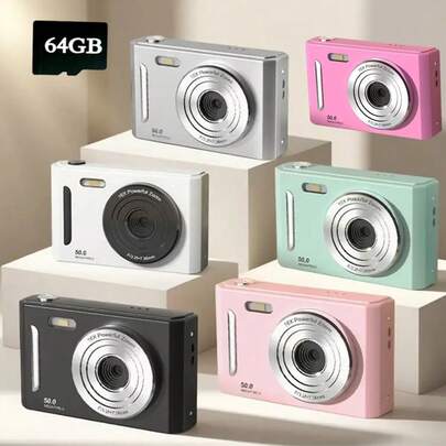 M26 CCD Digital Camera, 700mAh Battery, High Definition Digital Camera, Travel Essential, Point-And-Shoot Camera, Canon Digital Camera, Compact Camera, Portable Camera, Lightweight Design, Fashionable Camera, Reliable Performance, Durable, USB Interface, Suitable For Travelers And Photography Enthusiasts, Comes With 64GB Storage Card