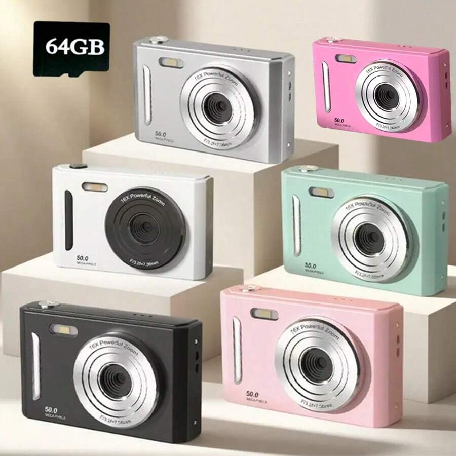 M26 CCD Digital Camera,700mAh, High Definition Digital Camera, Travel Must Haves, Point And Shoot Camera, Cannons Digital Camera, Compact Camera, Portable Camera, Lightweight Design, Modern Camera, Reliable Performance, Durable Build, USB, Travelers, Photography Enthusiasts,With 64G Memory Card